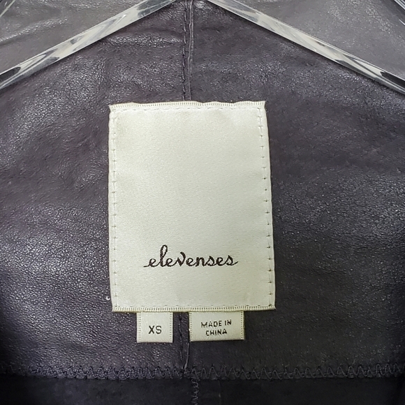 Anthropologie Elevenses Mysa Leather Moto Jacket Size XS - Picture 7 of 9
